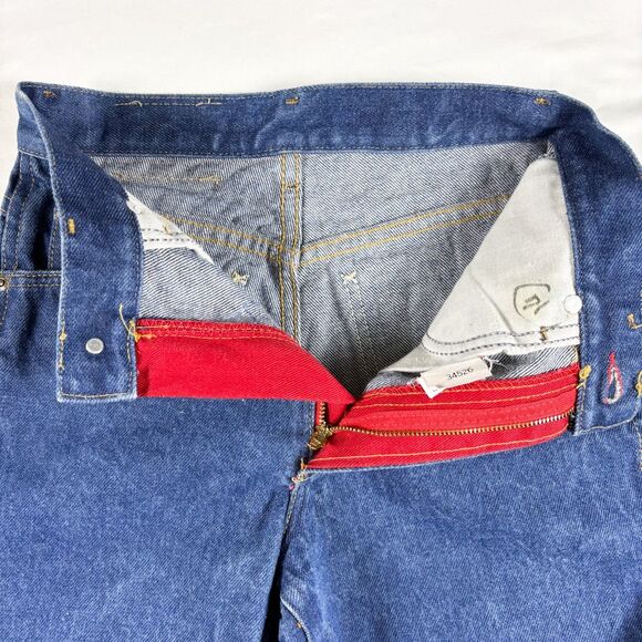 Vintage 90s Lee Jeans Womens 26 x 31 High Rise Back Patch Retro Indie Union Made - Picture 5 of 10